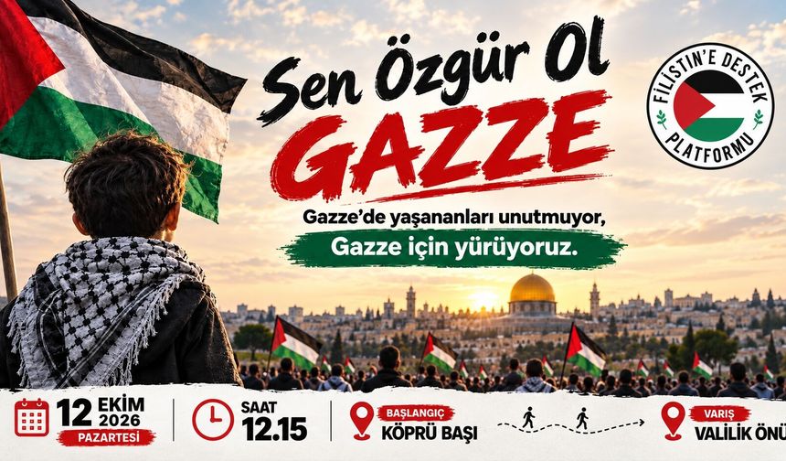 Nevşehir’de Gazze İçin Yürüyüş Düzenlenecek