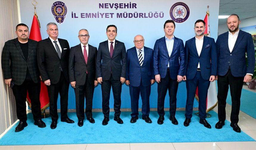 Nevşehirli Bürokratlar ve İş İnsanları Derneği’nden İl Emniyet Müdürü Sinan Dallı’ya Ziyaret