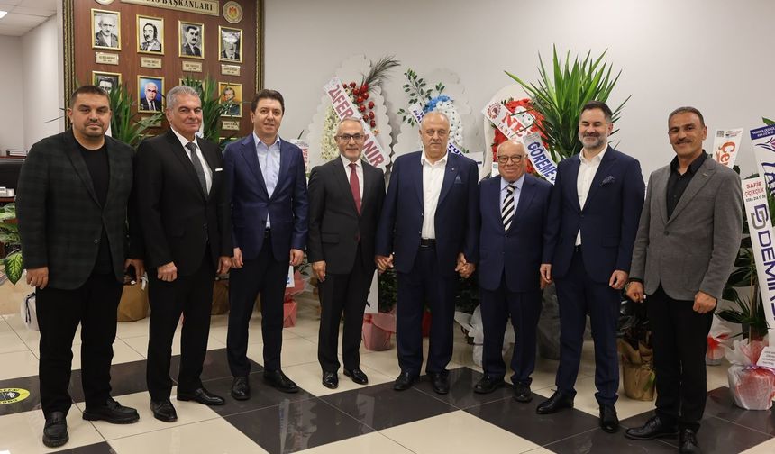 NEVBİAD Başkanı Kazım Tekin’den NTSO Başkanı M. Ali Öbekli ve Meclis Başkanı Talip Aldemir’e "Hayırlı Olsun" Ziyareti