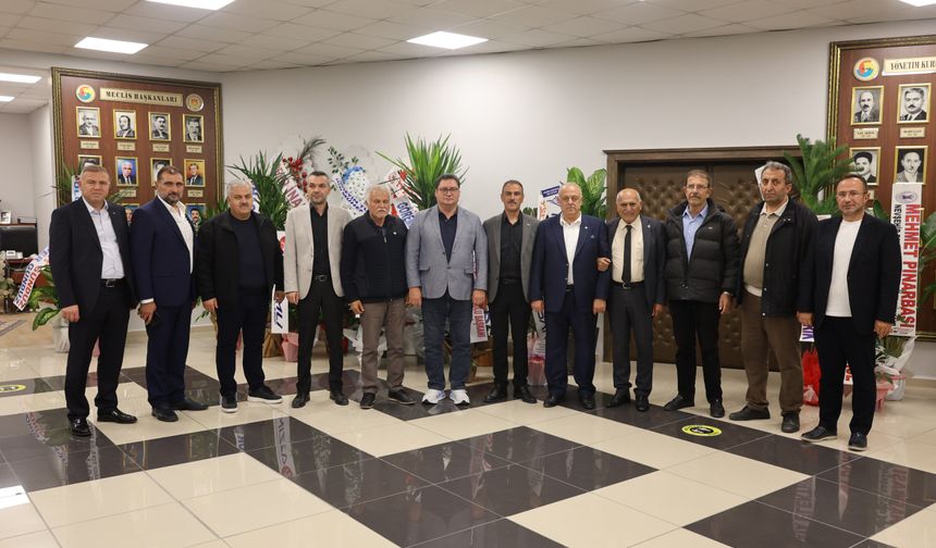 İYİ Parti İl Başkanı Ömer Ay'dan NTSO Başkanı M. Ali Öbekli ve Meclis Başkanı Talip Aldemir'e Tebrik Ziyareti