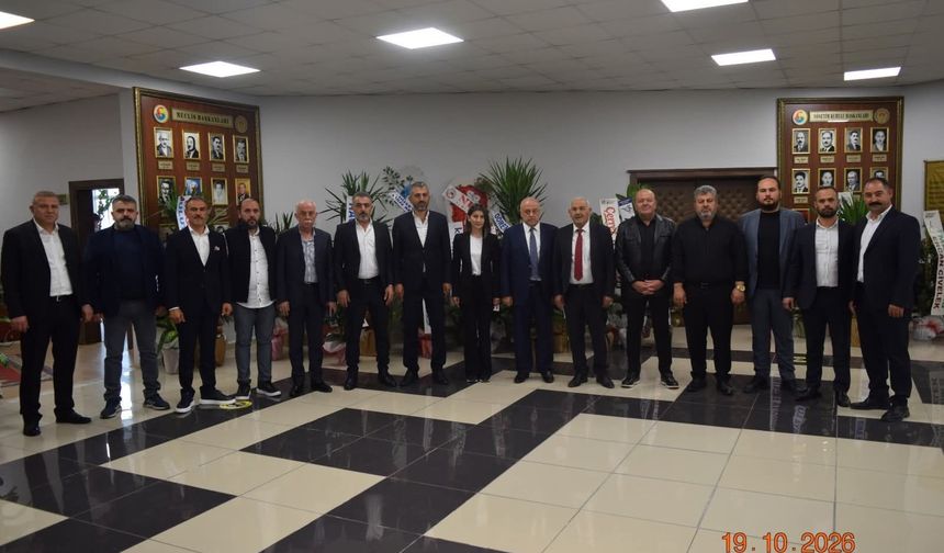 NEVESOB Başkanı Pınarbaşı ve Oda Başkanlarından Öbekli’ye Hayırlı Olsun Ziyareti