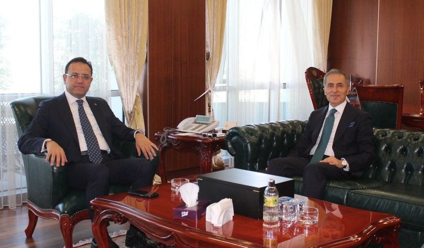 Vali Hüseyin Kök’ten Tarım ve Orman Bakan Yardımcısı Ebubekir Gizligider’e Ziyaret