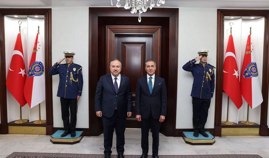 Vali Hüseyin Kök’ten Emniyet Genel Müdürü Ali Fidan’a Ziyaret