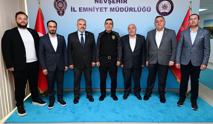 Kızılay Nevşehir Şube Başkanı Ercan Civelek’ten İl Emniyet Müdürü Sinan Dallı’ya Hayırlı Olsun Ziyareti