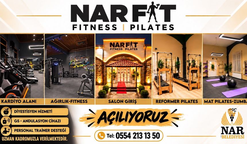 Nar Fit Fitness Pilates Kapılarını Açıyor: Fitness, Pilates, Zumba