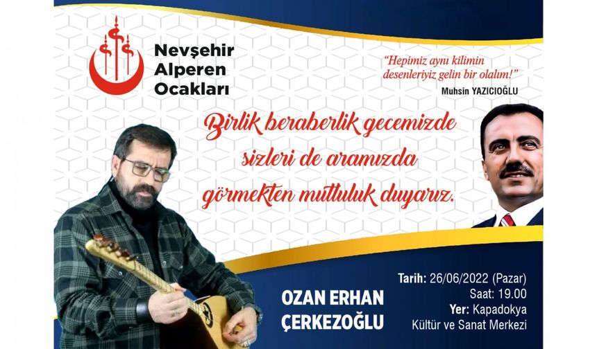 Nevşehir Alperen Ocakları Birlik Ve Beraberlik Gecesi Düzenliyor...