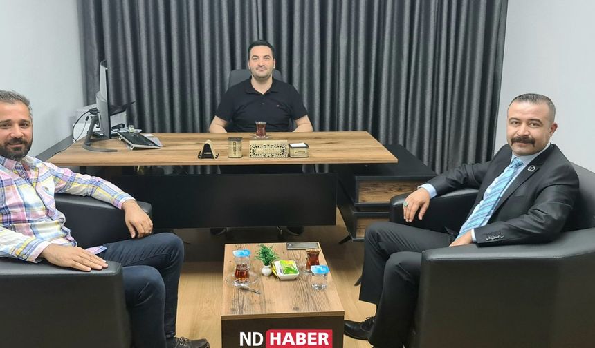 Nevşehir BBP İl Başkanı Ramazan Kalkan ve Alperen Ocakları Başkanı Ayhan Arkaz'dan ND Haber'e Hayırlı Olsun Ziyareti
