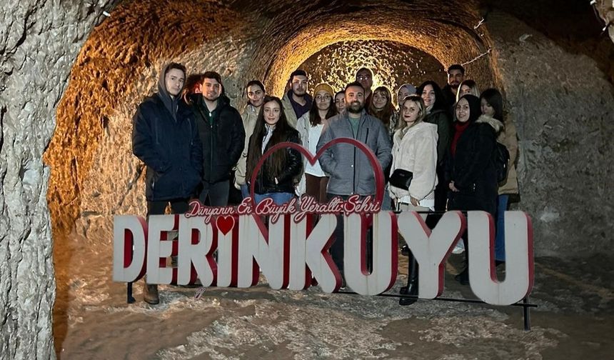 Öğrenciler Ders Kapsamında Derinkuyu Yeraltı Şehri’nde