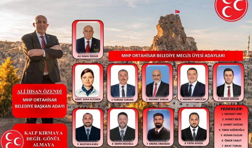 MHP Ortahisar Belediye Başkan Adayı Ali İhsan Özendi ve Güçlü Ekibi Hizmet İçin Hazır