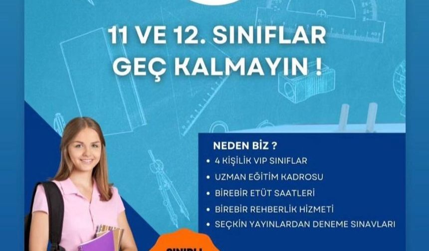 11. ve 12.Sınıf Öğrencileri Sınırlı Kontenjan için Acele Edin | Prestij Akademi 