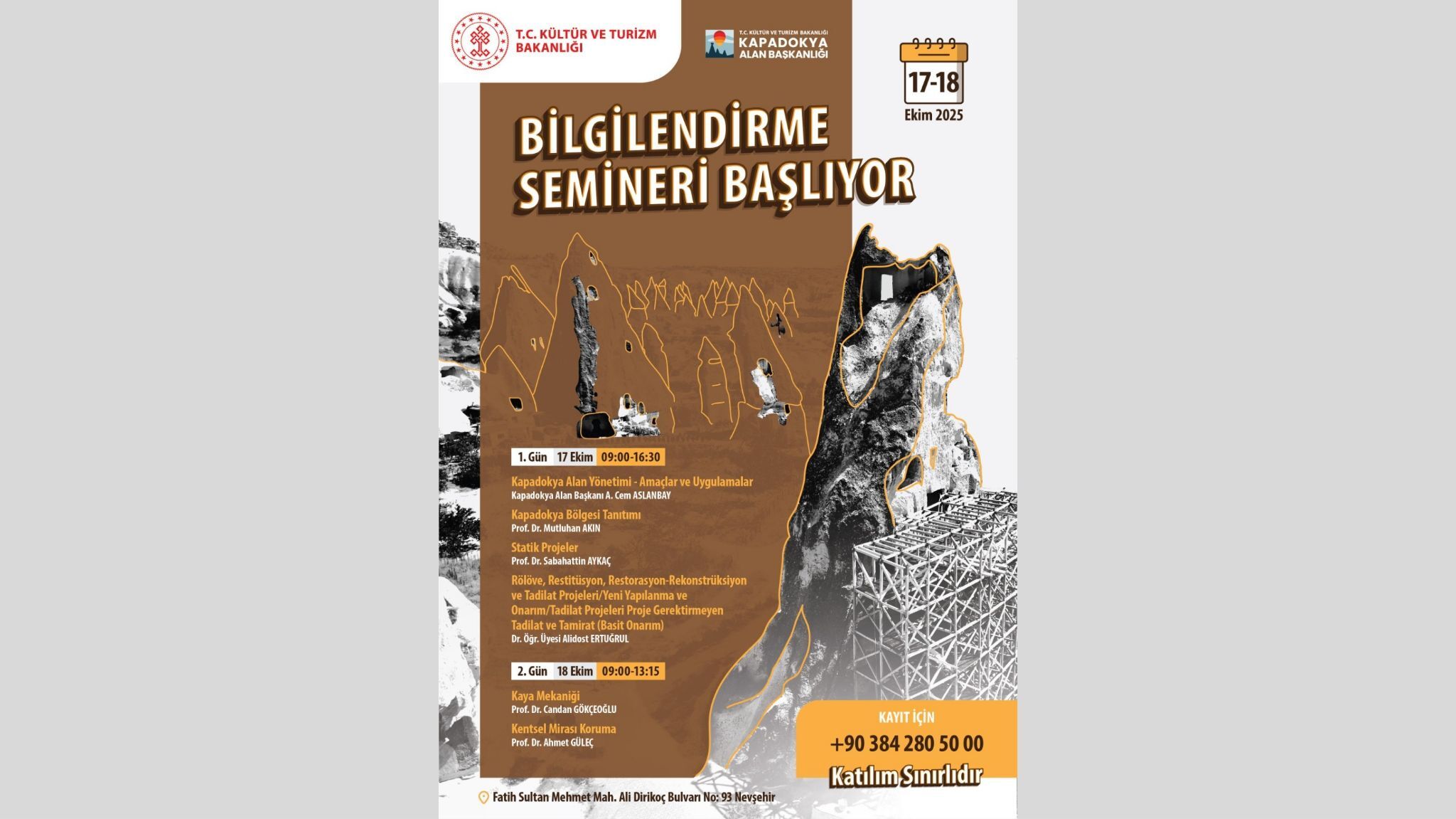 Kapadokya Alan Başkanlığı Bilgilendirme Semineri Başlıyor