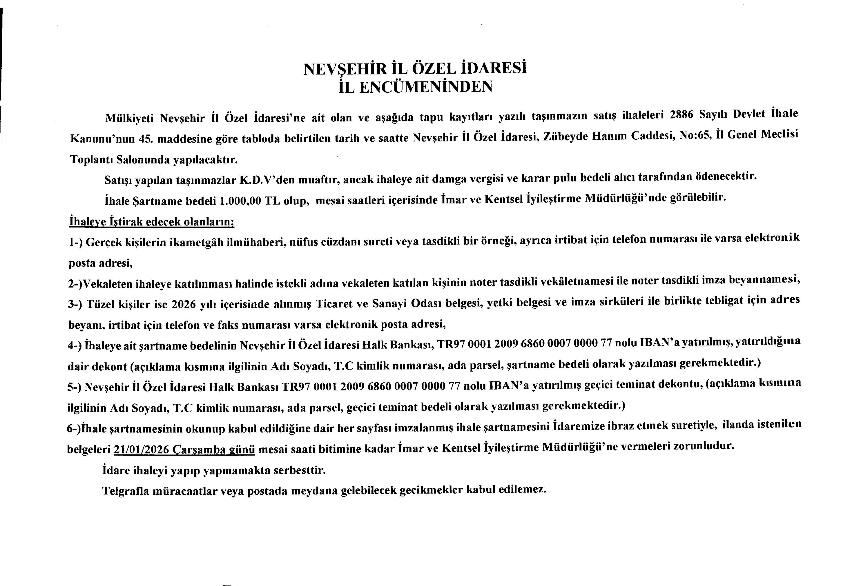 Ihaleilanmetni 5 O C A K Sayfa 1