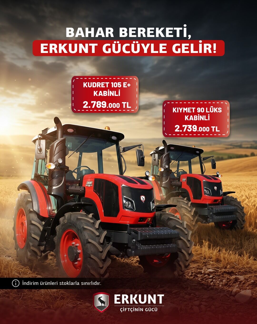 Kudret 105 E+ Kabinli Ve Kıymet 90 Lüks Kabinli Modellerimiz Bahara Özel Avantajlı Fiyatlar Ile