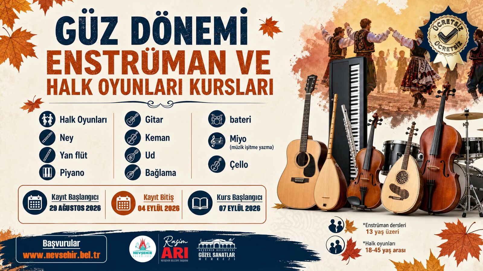 Nev Bel Güz Dönemi̇ Kurslar 001