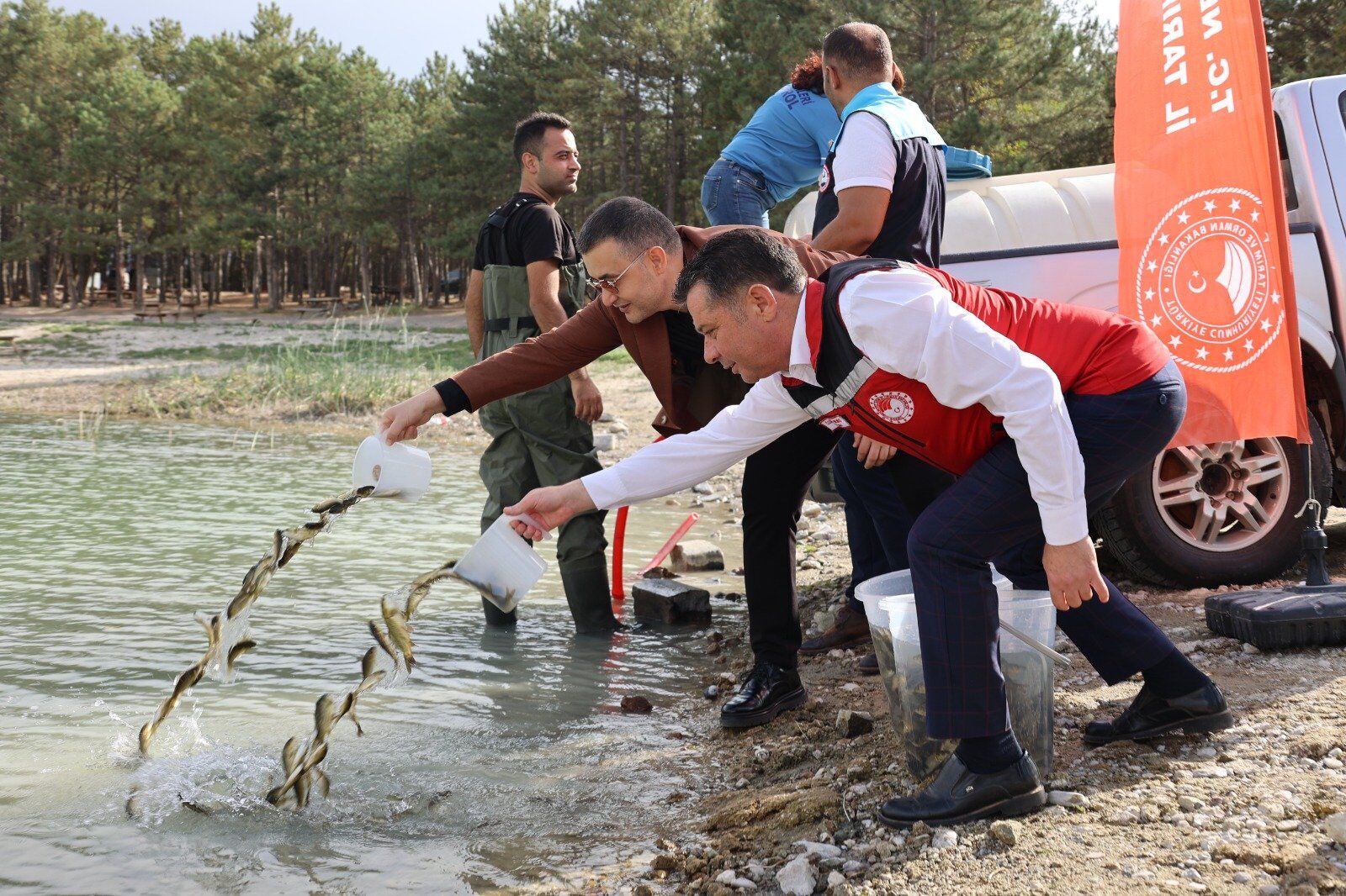 Nevşehir’de 5 Su Kaynağına 725 Bin Yavru Sazan Bırakıldı