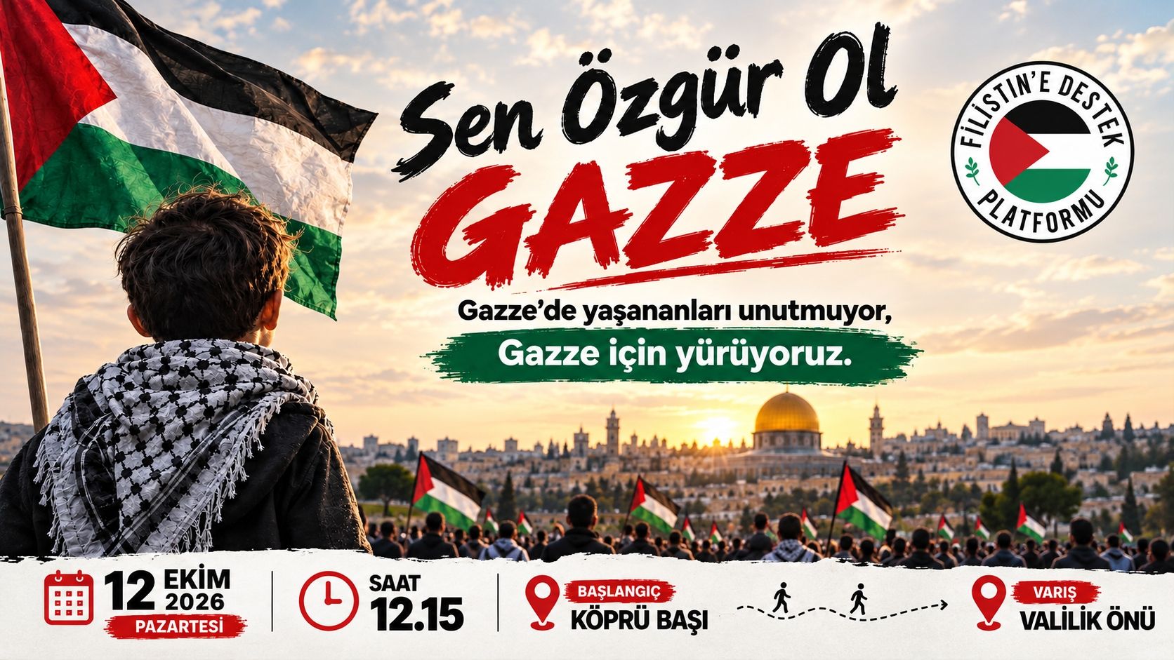 Nevşehir’de Gazze İçin Yürüyüş Düzenlenecek