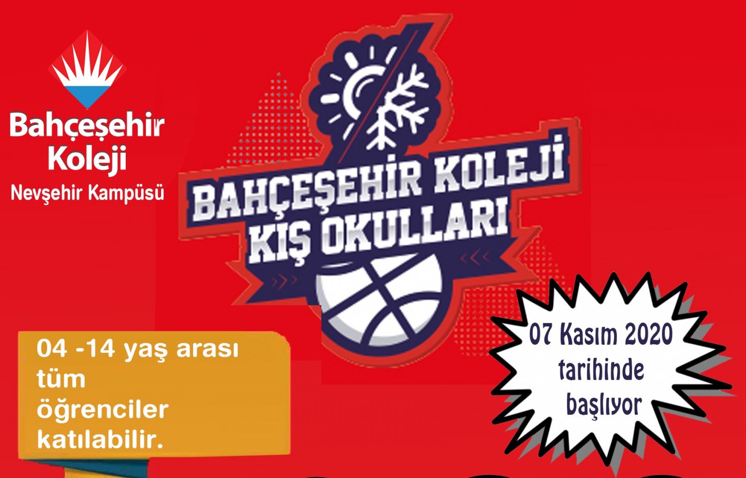 Bahçeşehir Koleji'nde Kış Okulları Başlıyor