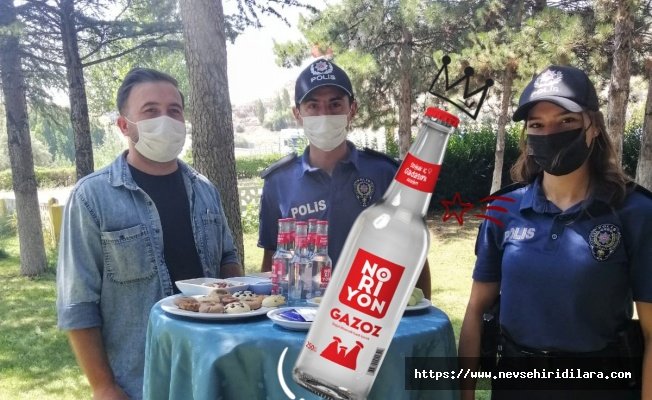 Motosikletli Polis Timleri Etkinliğinde Noriyon Gazoz İkram Edildi